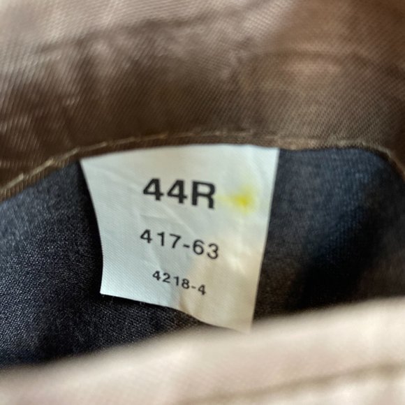 Stafford Brown Tweed Suede Elbow Patches Blazer 44 - Picture 3 of 8